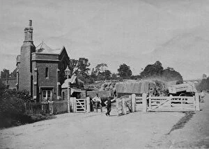 Images Dated 24th October 2023: The Archway tollgate at the bottom of Highgate hill in the 1880s