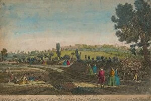 Trending: View of Highgate from the Great Road Kentish Town 1752 engraving