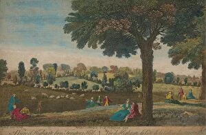: View of Highgate from Traytors Hill 1752 engraving
